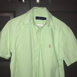 Ralph Lauren mint/lime green Polo button down